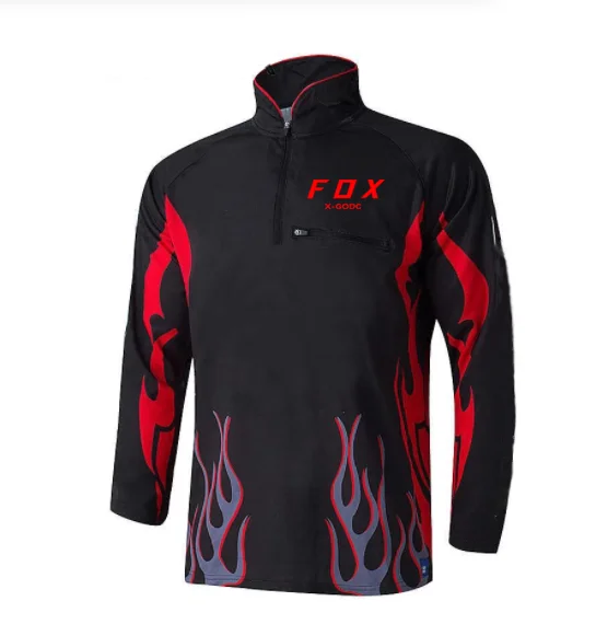 X-GODC FOX Fishing Clothing Camisa Pesca UV Quick-drying Anti-UV