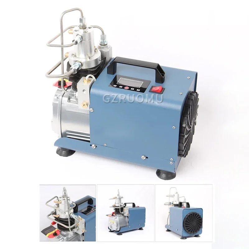 

300BAR 2800R/Min 4500PSI Electric Air Compressor High Pressure Air Pump For Pneumatic Scuba PCP Inflator 1800W 220V