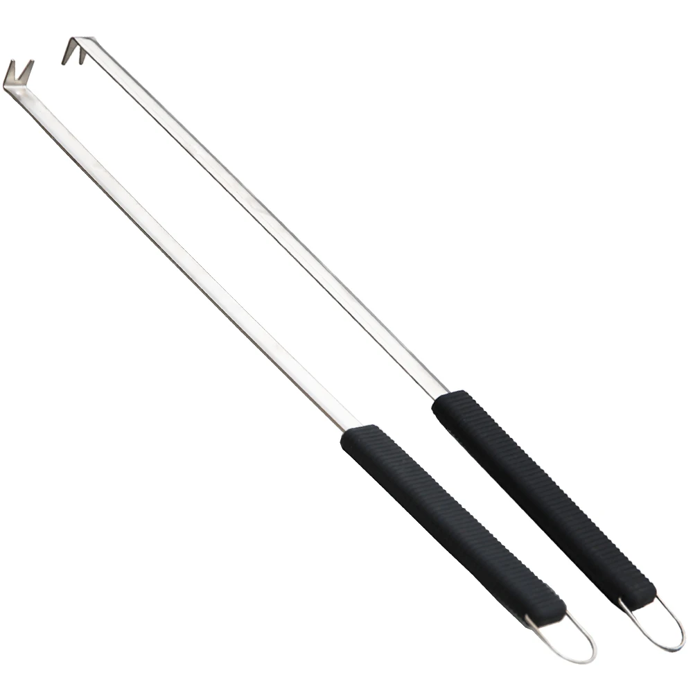 PizzAthome 19 inch Pizza Spinner with Stainless Steel Pizza Turner Outdoor Turning Fork Oven Accessories