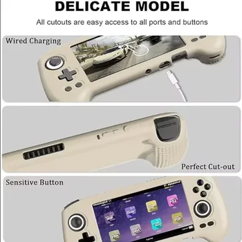 Custodia protettiva in silicone adatta per console di gioco ANBERNIC RG556 Custodia protettiva anticaduta, come nuovo come mai
