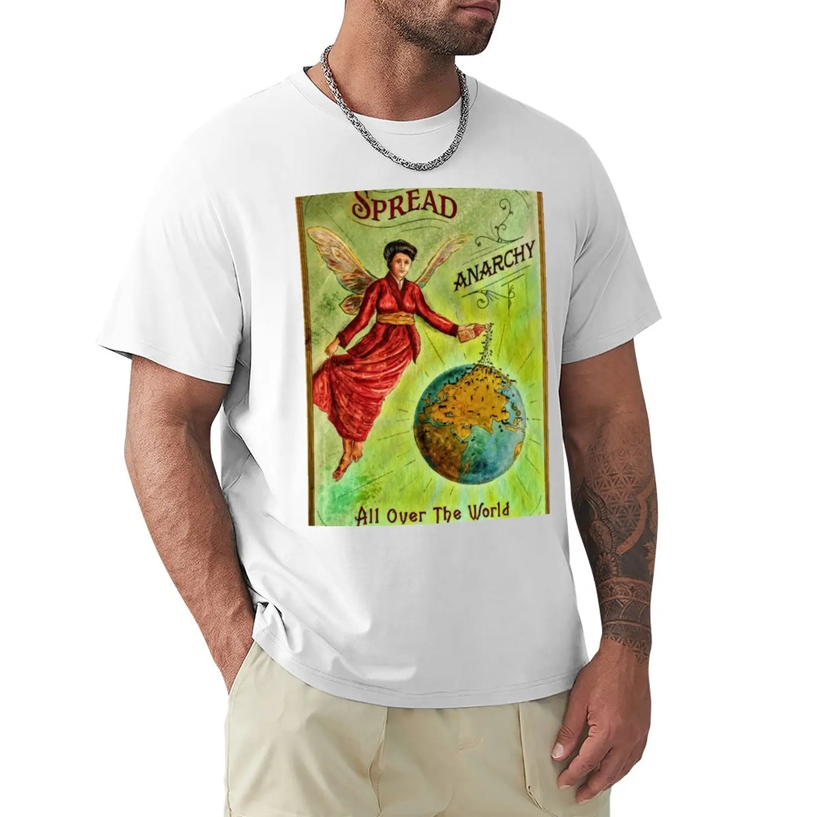 

Spread Anarchy T-Shirt shirts graphic tees plus size tops mens graphic t-shirts
