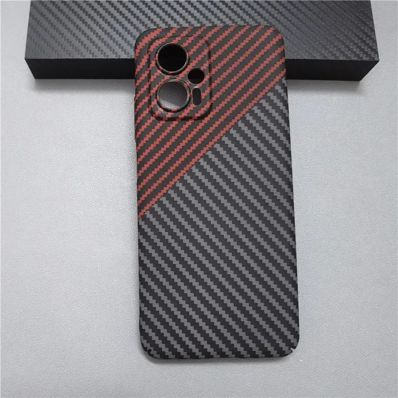 Carbon Fiber Slim Protective Phone Case - Hard Back Cover Shell