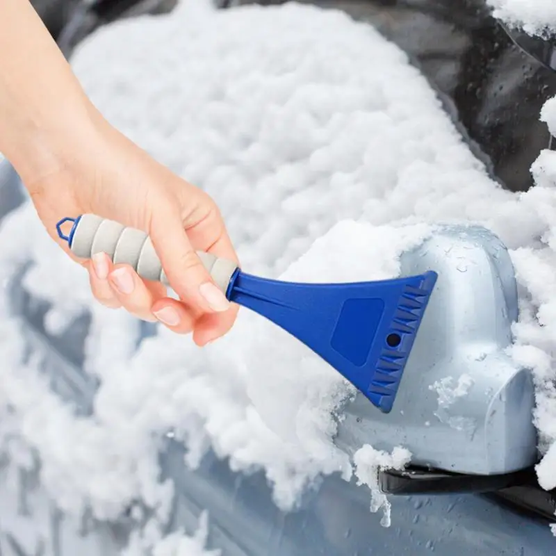 Snow Cleaner For Car Car Ice Remover With Ergonomic Foam Grip Winter  Cleaning Tool To Scrape Frost And Ice & Wipe Water On - AliExpress