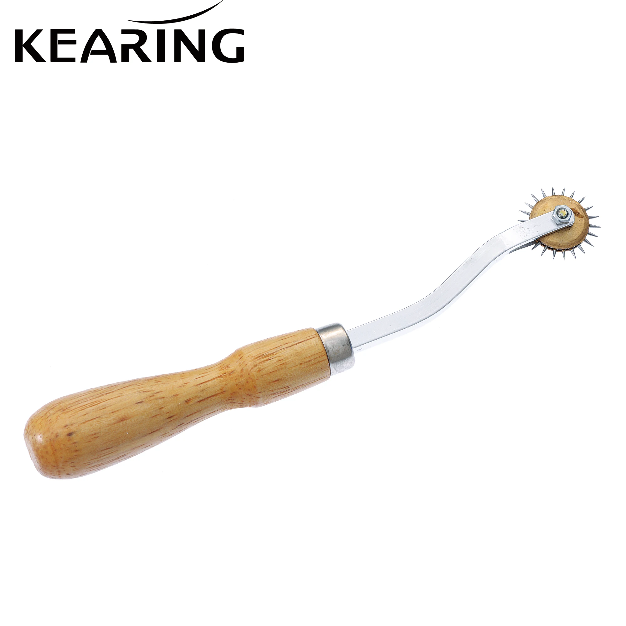 

Kearing 18.8cm Length Needle Point Tracing Wheel For Chalk Tracing On Fabric Sewn Real Beech Wood Handle Needle Point Tracer