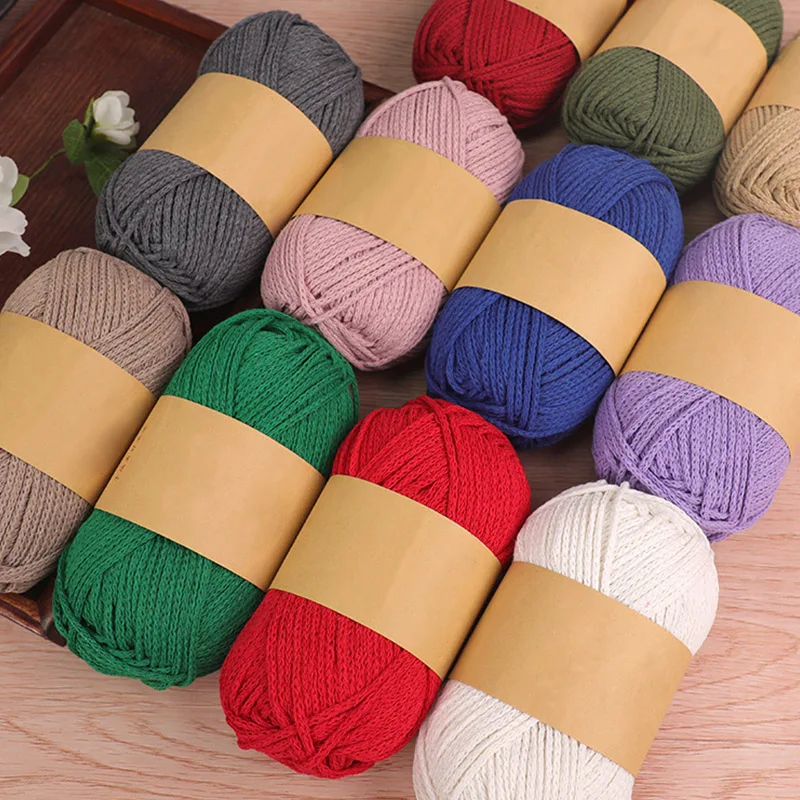 Crochet Cotton Yarn for Knitting Bargain Cotton Baby Milk Thread Worsted Handmade Wool Line Yarn Crochet Cheap 2