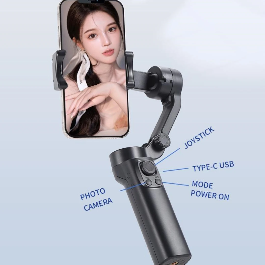 

F5 Plus 3-Axis Smartphone Handheld Gimbal Cellphone Video Record Vlog Foldable Stabilizer for iPhone Samsung Xiaomi Huawei New