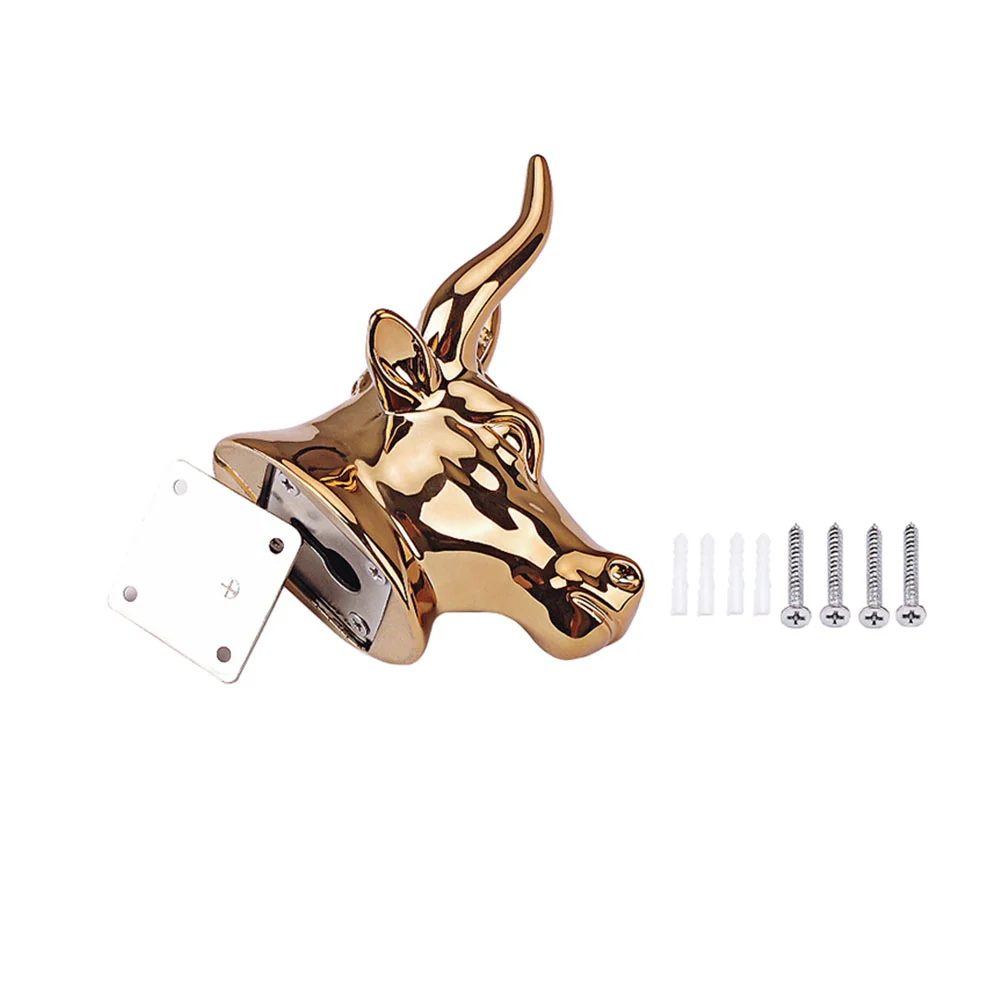 

1 Set Wall Mount Hanger Guitar Bull Head Hook Stand Wall Mounted Guitar Hanger