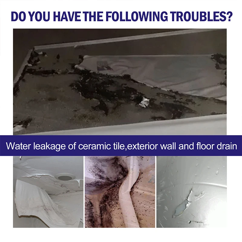 Waterproof Agent Invisible Coating Transparent Sealing Coating Toilet Repair Tools Strong Sealant for Roof Leakage Crack