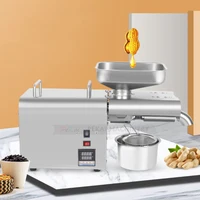 K28C Fully Automatic Commercial Cold Hot Oil Press New Intelligent Temperature Regulated Stainless Steel Oil Extractor Electric 1