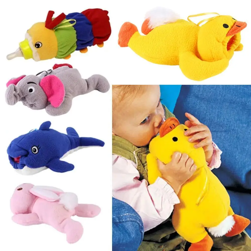Plush Feeding Bottles Bag Milk Water Bottle Pouch Cover Baby Nursing Bottle Cover Soothing Device baby bottle insulation sleeve baby bottle insulation bag milk insulation bag