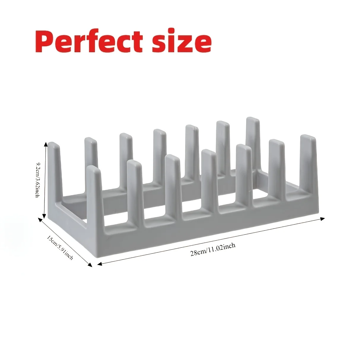 Organizzatore Multifunzionale da Cucina per Coperchi, Piatti, Cucchiai, Taglieri, con Sistema di Drenaggio per Cucina e Scrivania