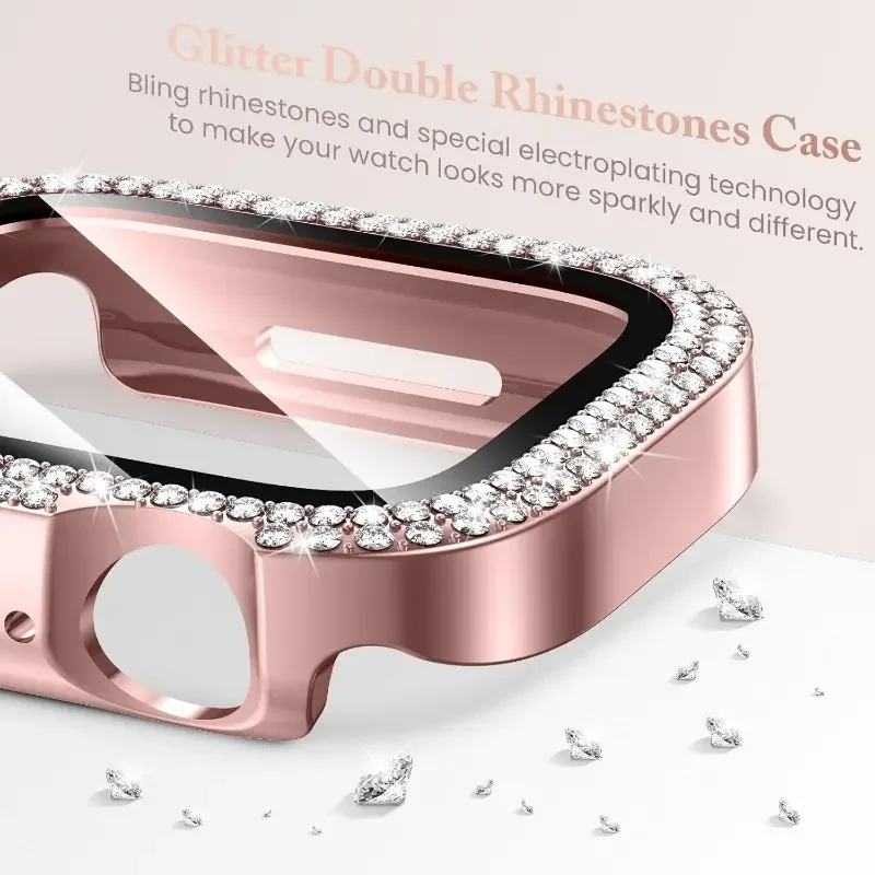 Starlight Case with Diamond Tempered Glass and Bumper Screen Protector