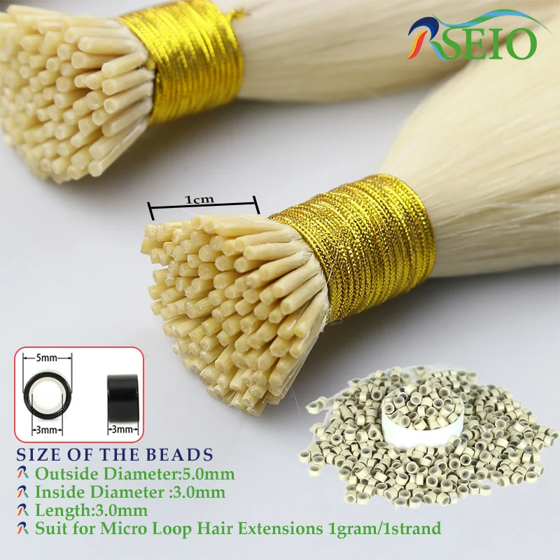 RESIO I Tip Hair Extension Straight European Remy Human Hair Extension Capsule Keratin Natural Fusion Human