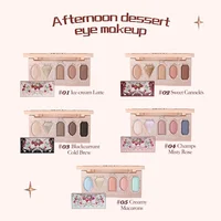 Flower Knows Strawberry Rococo Series Makeup Set Glitter Matte Eyeshadow Palette Blusher Power Velvet Lipstick Kit 2