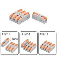 Mini Fast Wire Connector 1Pin 2Pin 3Pin Spliceable Hard Wire Direct Insertion Multi Input And Multi Output Fast Wiring Terminal - Image 3