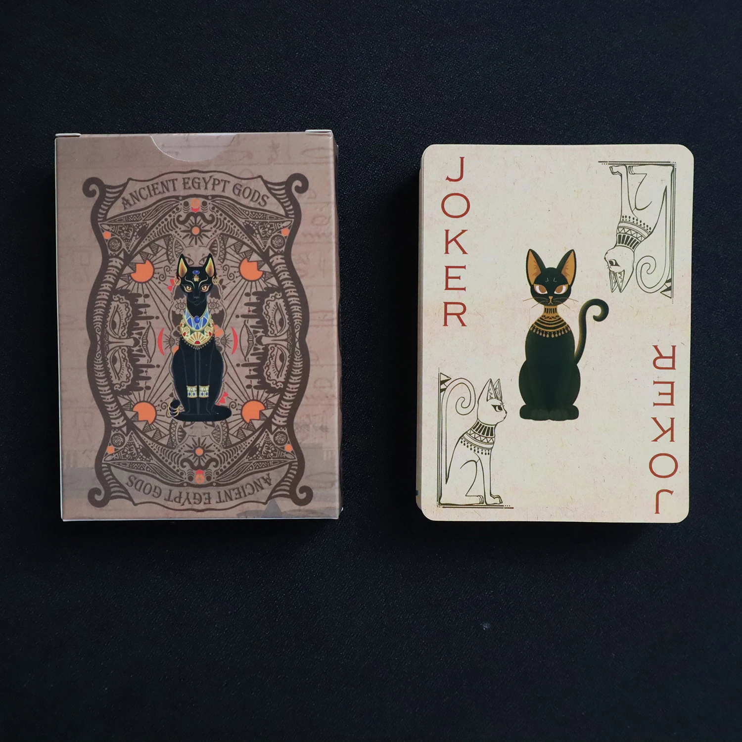 Ancient Egypt Gods Cat Playing Cards Vintage Stype Bridge Card Deck 60x90mm Poker Board Game Cartes