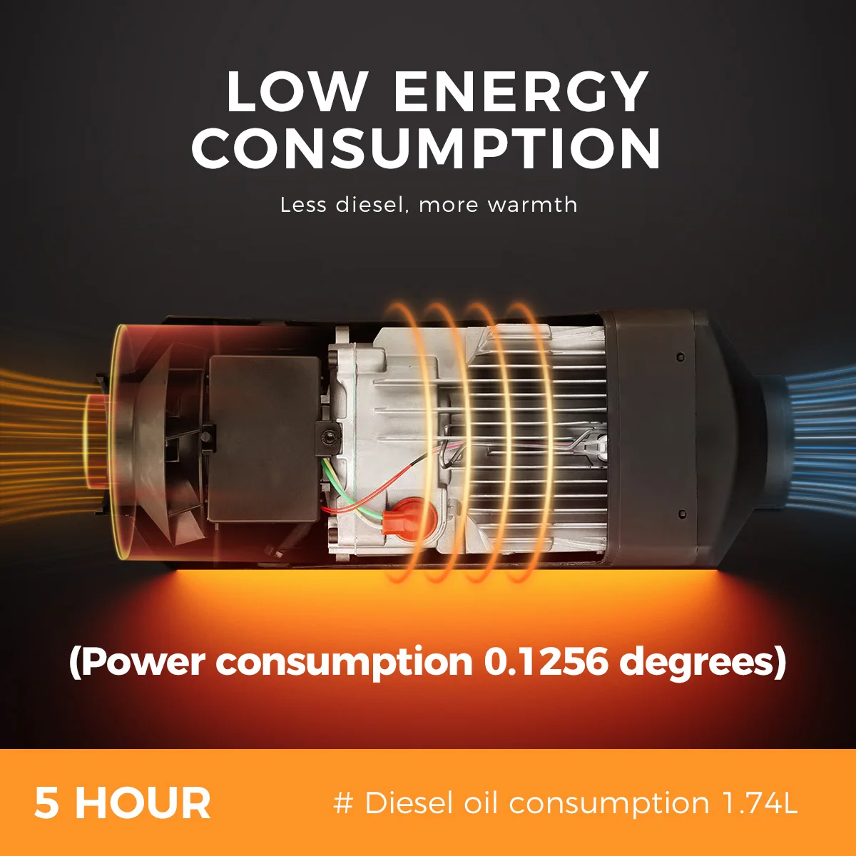 Sunster Diesel-Lufter hitzer in einem 5kW 12V & 24V & 220V Standheizung mit  LCD-Fernbedienung und Bluetooth-App für RV-LKW-Boots bus