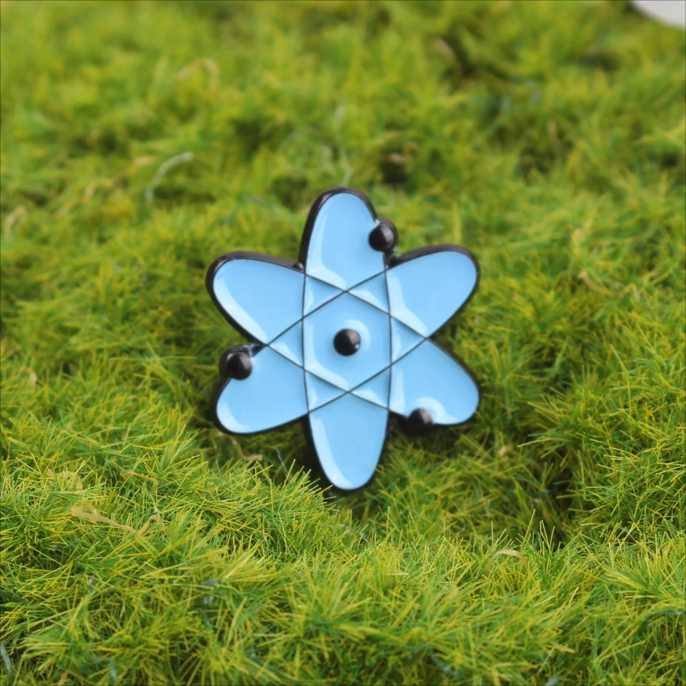 Wissenschaft Emaille Pin Reagenzglas DNA Chemische Molekulare Element Legierung Brosche Stilvolle Student Revers Schmuck Geschenk