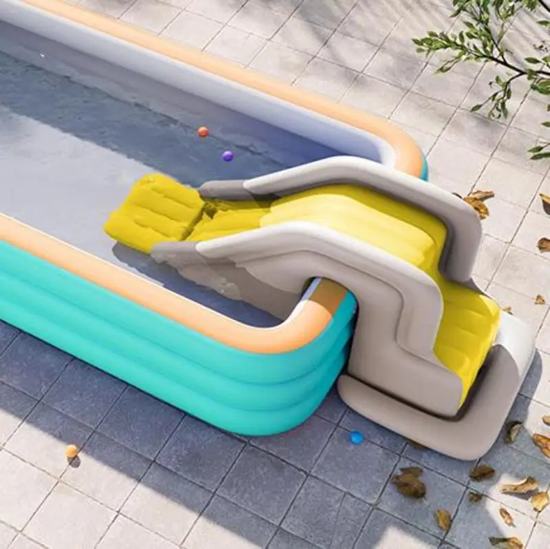 Inflatable Water Slide Kids Swimming Water Play Toy Fun Outdoor Anti-Tipping Waterpark Slides For Inground Or Above Ground Pools 3
