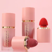 Handaiyan Matte Glitter Face Liquid Blusher Smooth Cheek Eye Mousse Blush Highlighter Stick Rouge Waterproof Contour Makeup 2