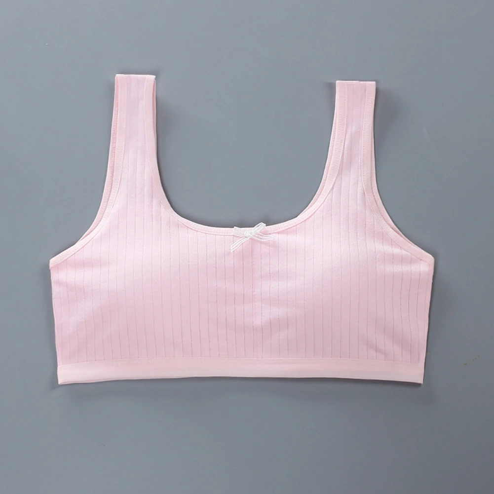 Teenage Girls Bra Breathable Solid Color Sports Bra Small Training