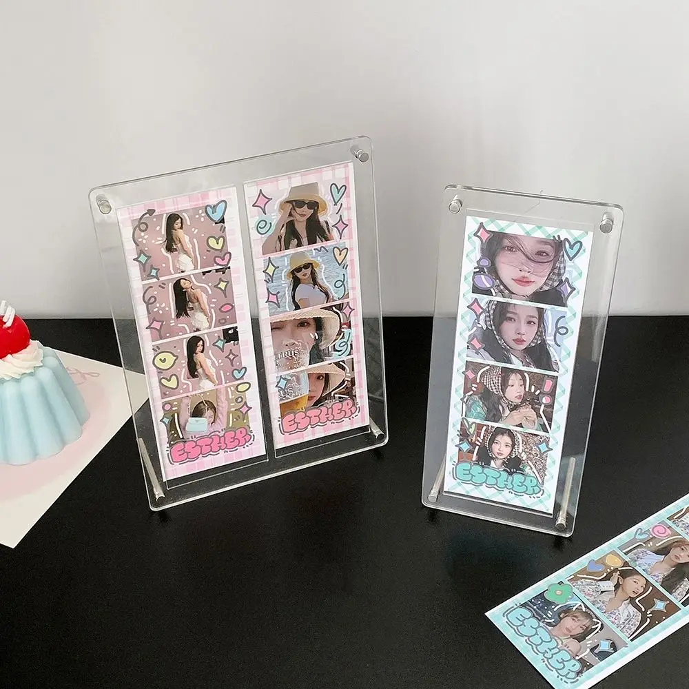 고품질 아크릴 포토카드 스탠드 투명 DIY 프레임 K팝 포토카드 프레임 사진 프레임 라이프 포컷