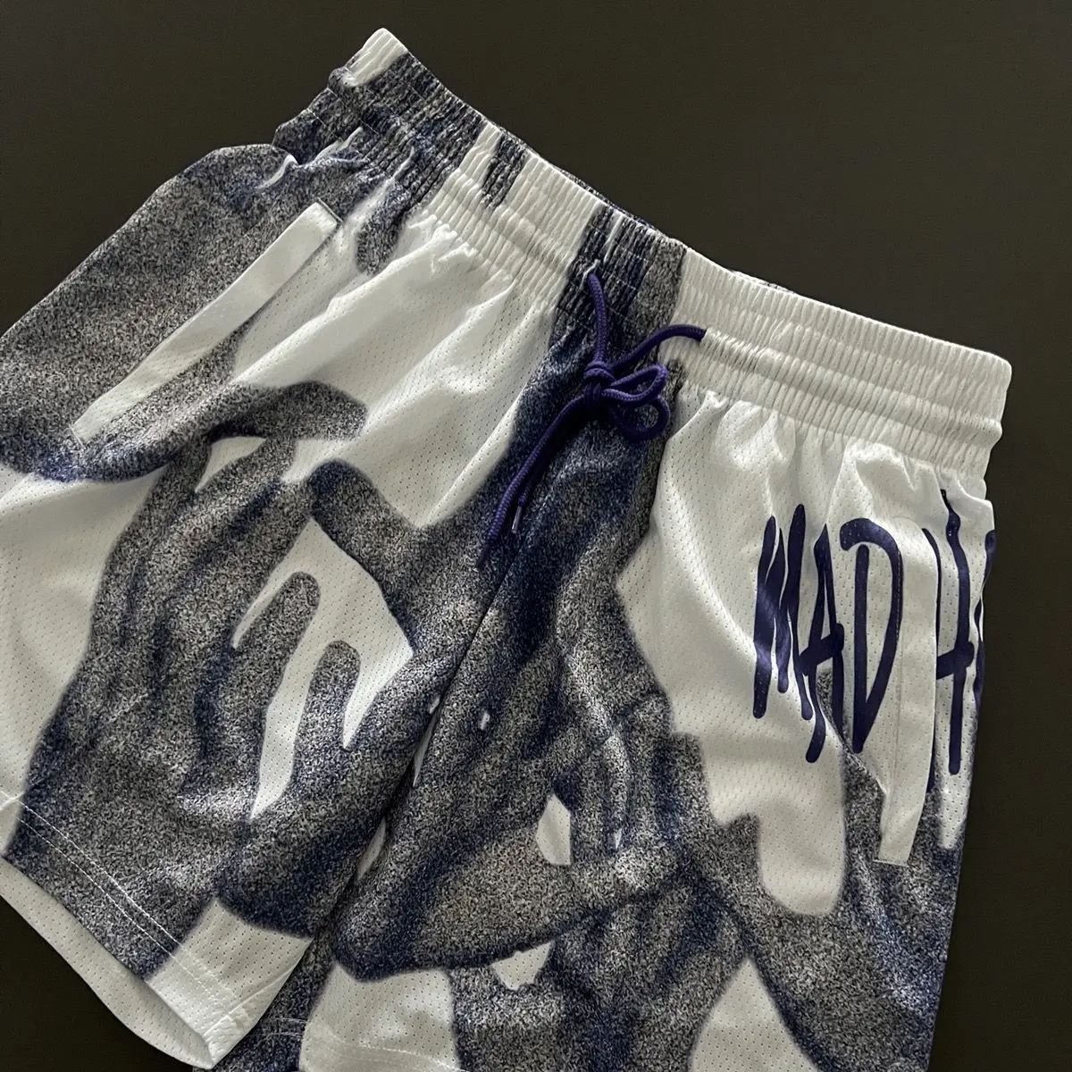 New Madhoops Catcher Oversized Printed Quick Drying American Shorts Men Basketball Rugby Gym Shorts Harajuku Casual Sweatpants 2