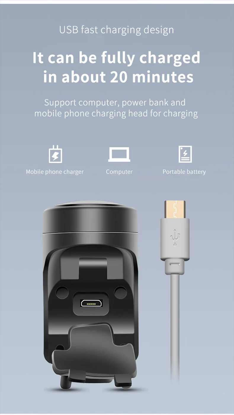 Description Picture 6 of itemUSB Rechargeable Bicycle Electric Bell Motorcycle Horn 4 Modes Mountain Bike Bell Cycling Anti-theft Alarm Horn Bike Accessorie