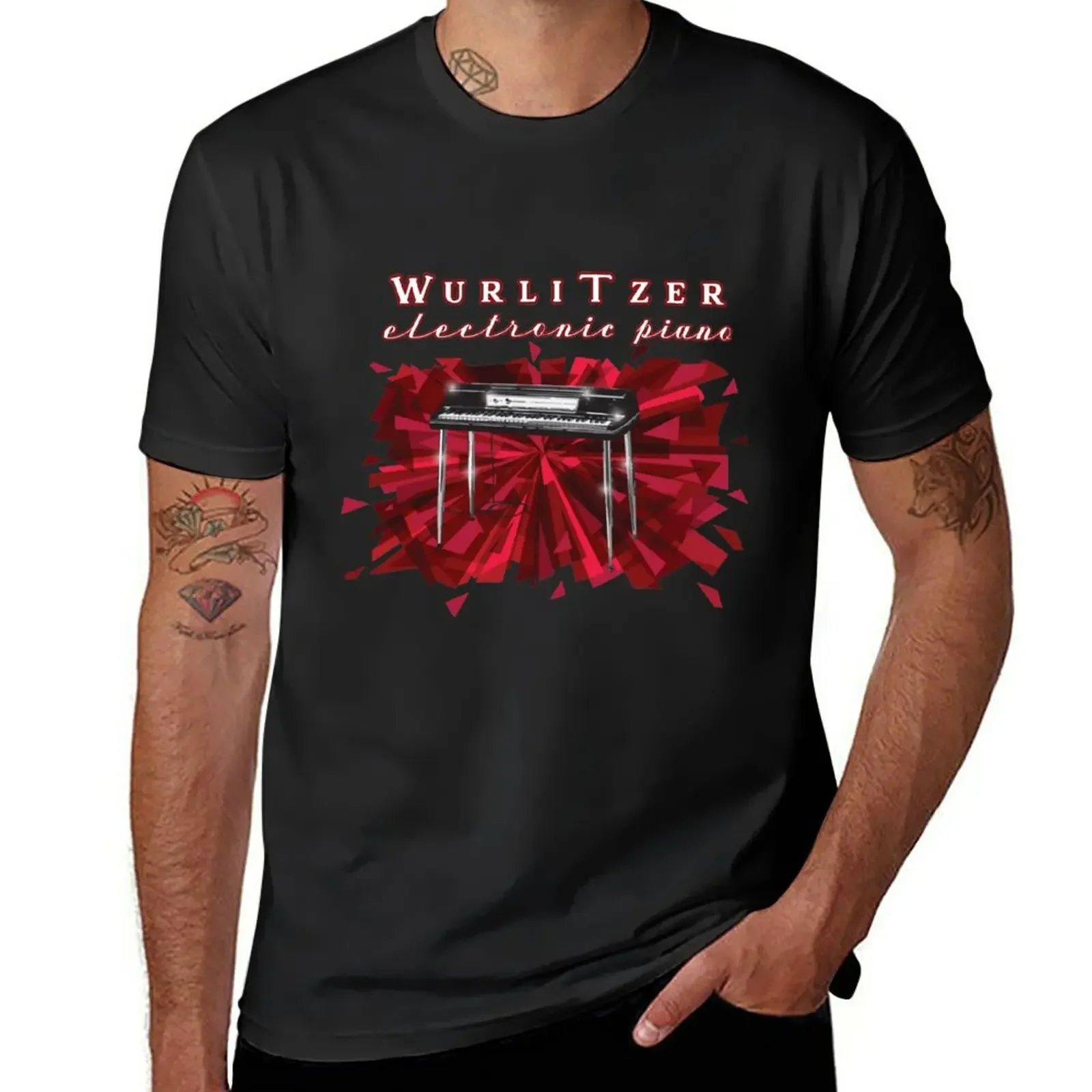 Wurlitzer Electric Piano - 1970'S Design T-Shirt Heavyweights Abbigliamento Estetico T-Shirt Grafiche Da Uomo