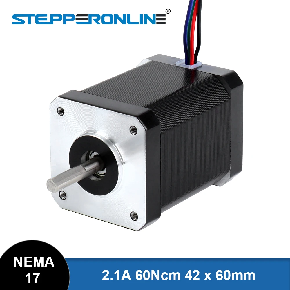 Motor Deslizante com Cabo 4-lead Nema 17 42 mm 1.8deg 60ncm 2.1a