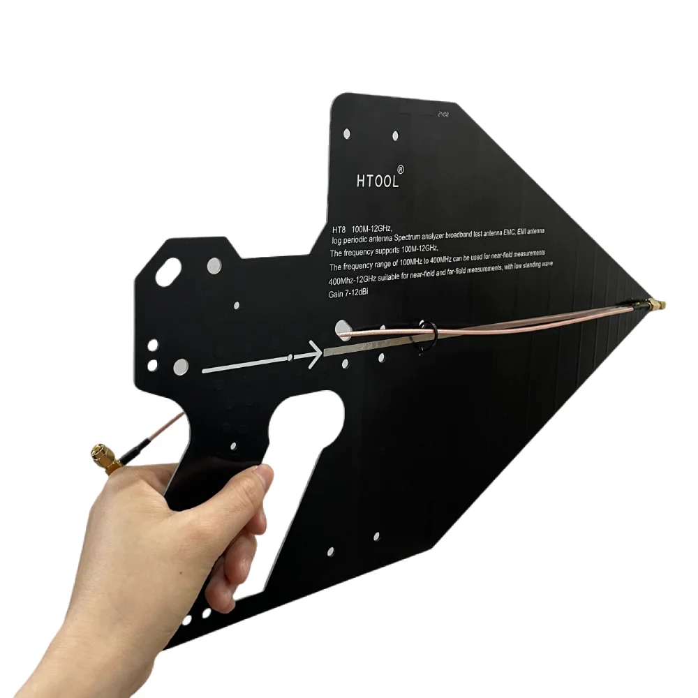 Description Picture 4 of itemSA6 HT8 Handheld Passive Log Periodic Antenna 0.1-12GHz,Direction Antenna for SA6 Analyzers,Highly Accurate,Gain 7~12dBi