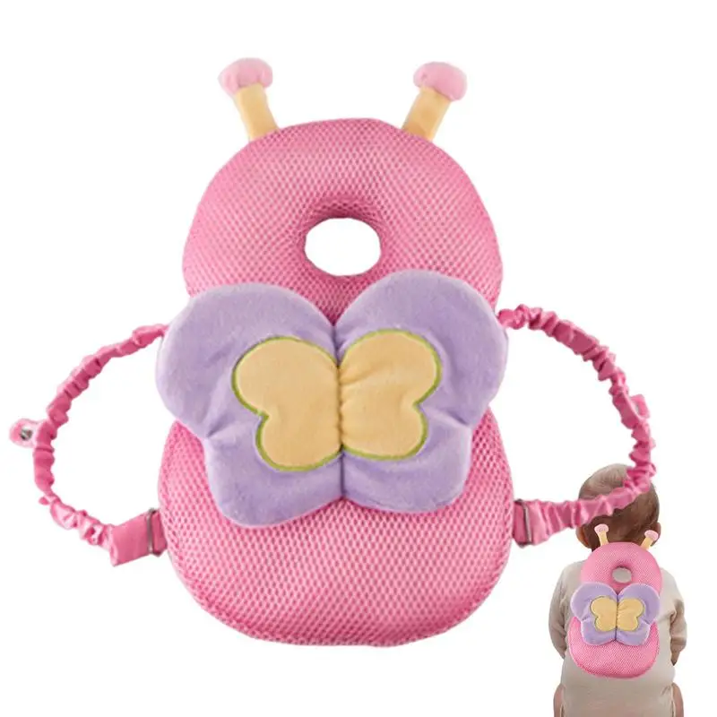 

Pillow Backpack For Kids Adjustable Anti Fall Backpack Head Cushion Breathable Protection Pillow For Kids Walker Cartoon Animal