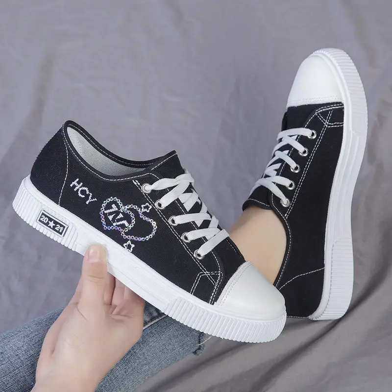 

Canvas Shoes Men Women In The Spring New Versatile Student Casual Shoes Soft Bottom Nonslip Breathable Campus Style Sports Shoes