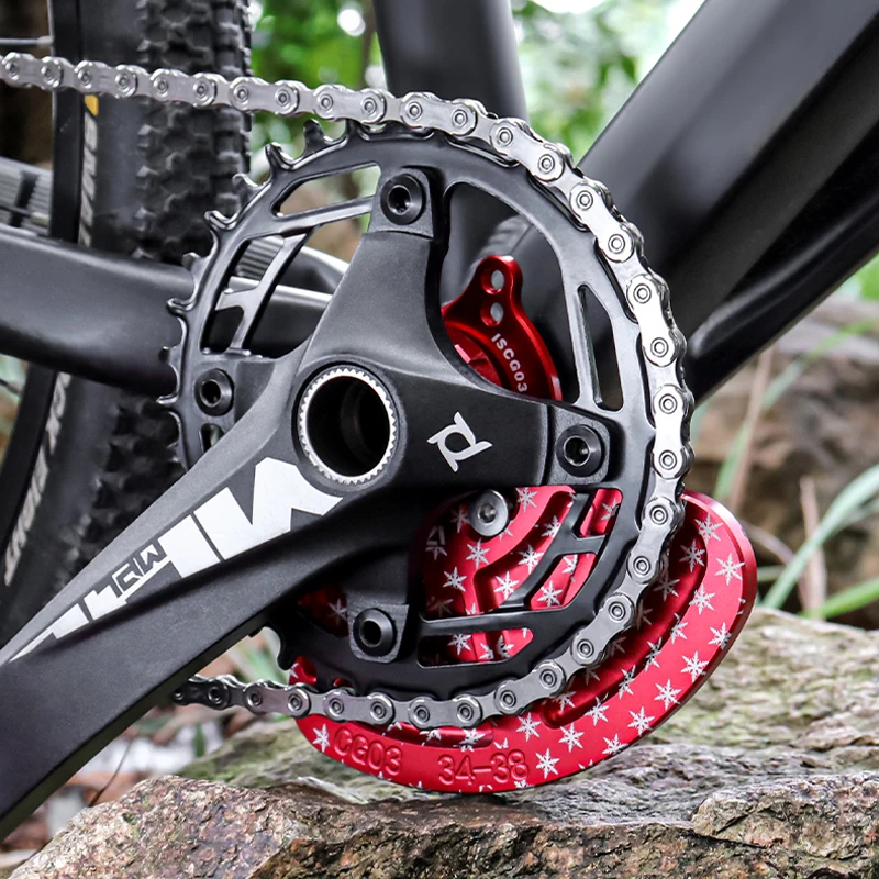 

MUQZI MTB Crank Chain Protector 26-32T 34-38T DH AM XC Chainring Protection Guard Bike ISCG 03 05 Bottom Bracket Mount Adapter