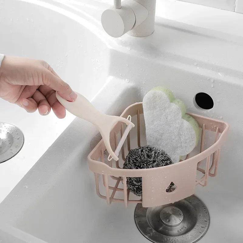 Kitchen Free Hole Shelf Bathroom Shower Shelf Corner Bathtub Wall Mounted Shelf Storage Rack Organizer Kitchen Accessories 3