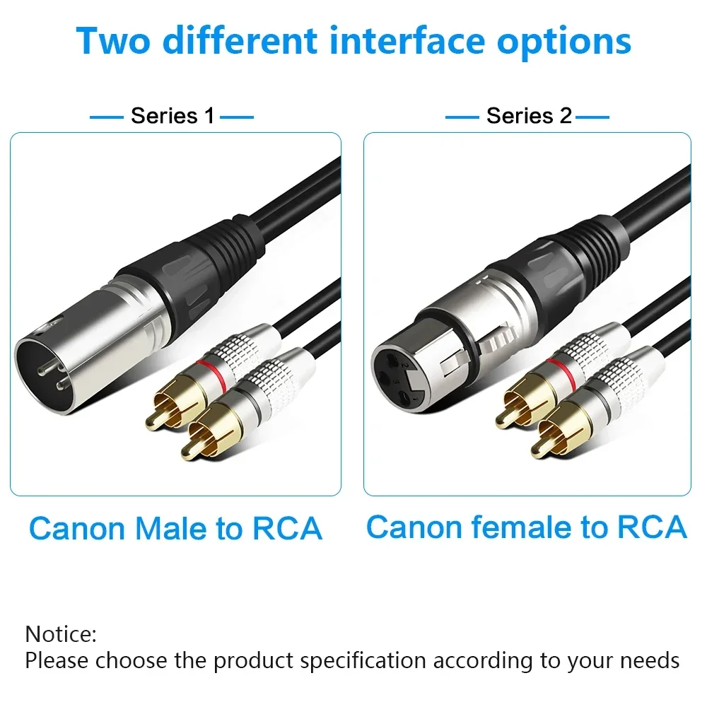 FSU  2RCA ̺ -XLR 3    ĳ  ͽ ÷ AV ̺  XLR- RCA ̺ 1.5M/3M/5M