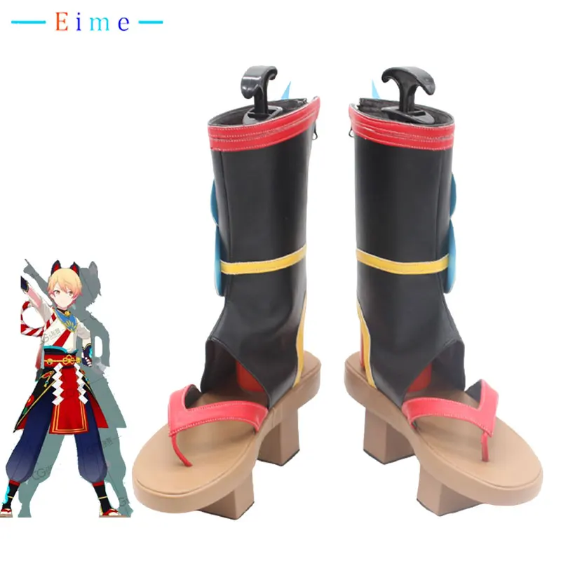 

Tenma Tsukasa Cosplay Shoes Game Project Sekai Colorful Stage PU Leather Shoes Halloween Party Boots Cosplay Prop Custom Made