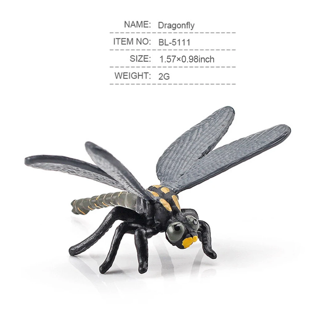 Pack of 12 Insect Bugs Figures Educational Animal Figurines Children Interactive Toys Set Accessory School Classroom 5