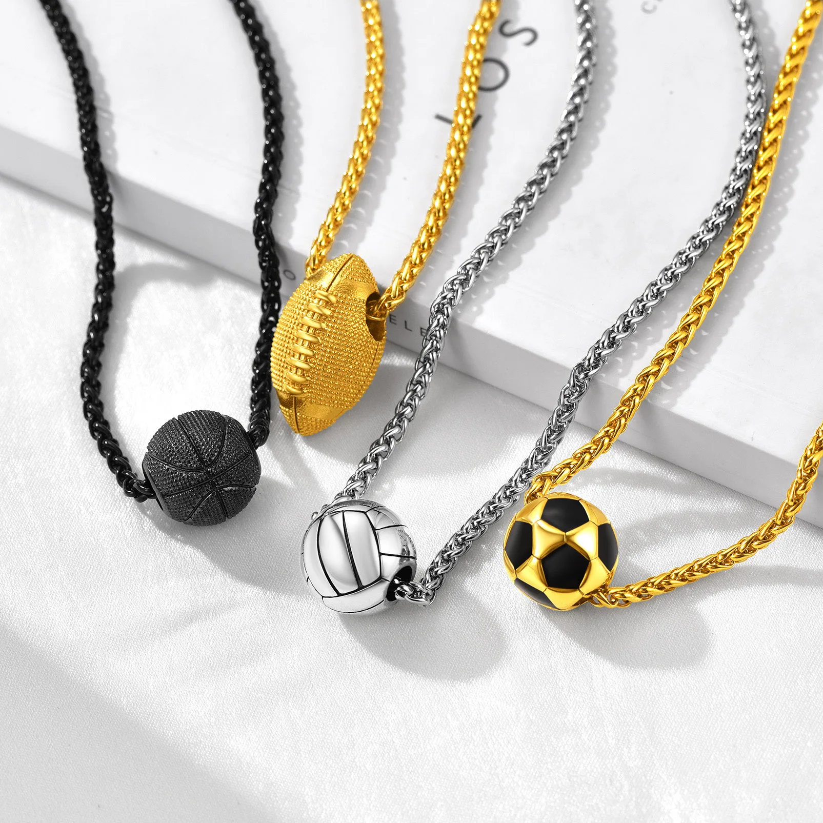 Boxing Necklace Hip Hop Luxury Golden Gloves Pendant Boxing