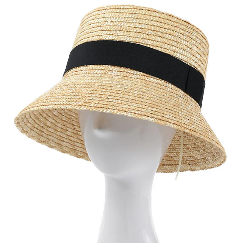 Flat Hat Women Beach Flat Brim Cap 