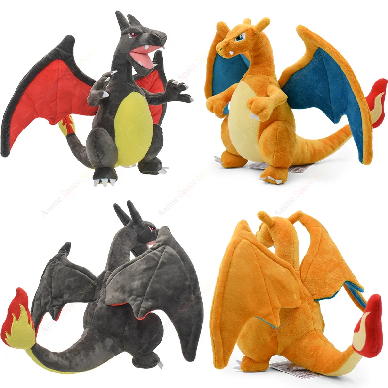 

Anime Shiny Charizard Plush Pokemon Dolls Toy Cute Mega Evolution X Charizard Soft Stuffed Animals Plushie Kids Christmas Gift