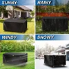 120 Size Outdoor Garden Patio Furniture Cover Dust Cover Outdoor Double Sofa Cover Rectangular Protective Cover 6