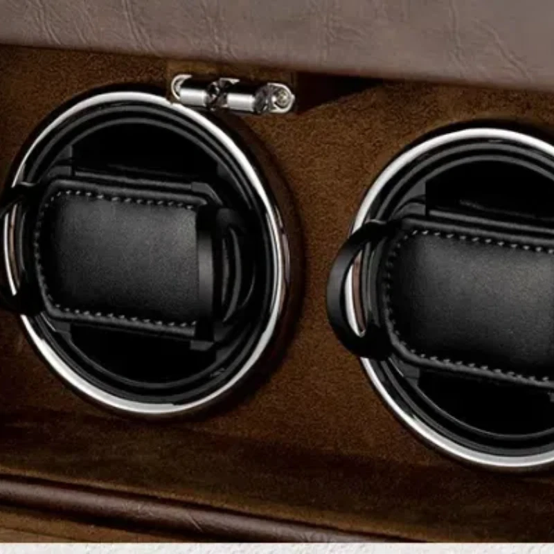 New Watch Winders for Mechanical Watches Automatic Rotator Holder Double Layer Black Cabinet Storage Box Display Box Quiet
