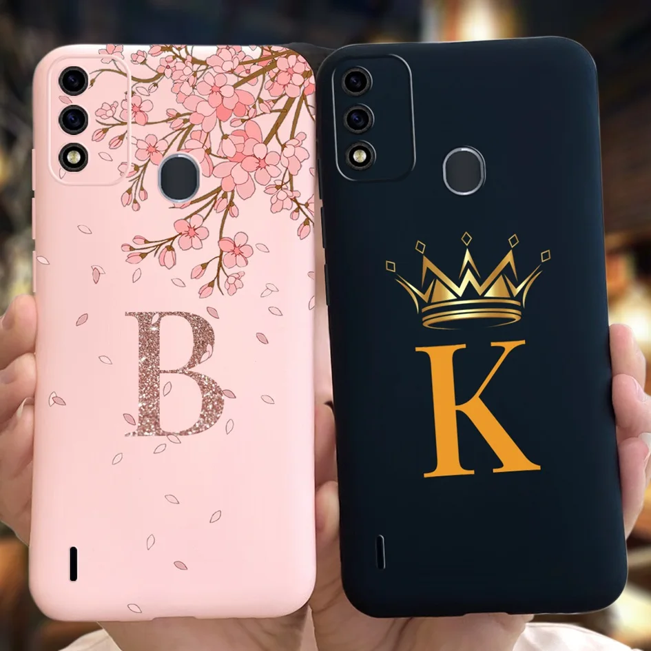 For-Itel-A48-Case-Fashion-A-Z-Letters-Silicone-Soft-Phone-Cases-for ...