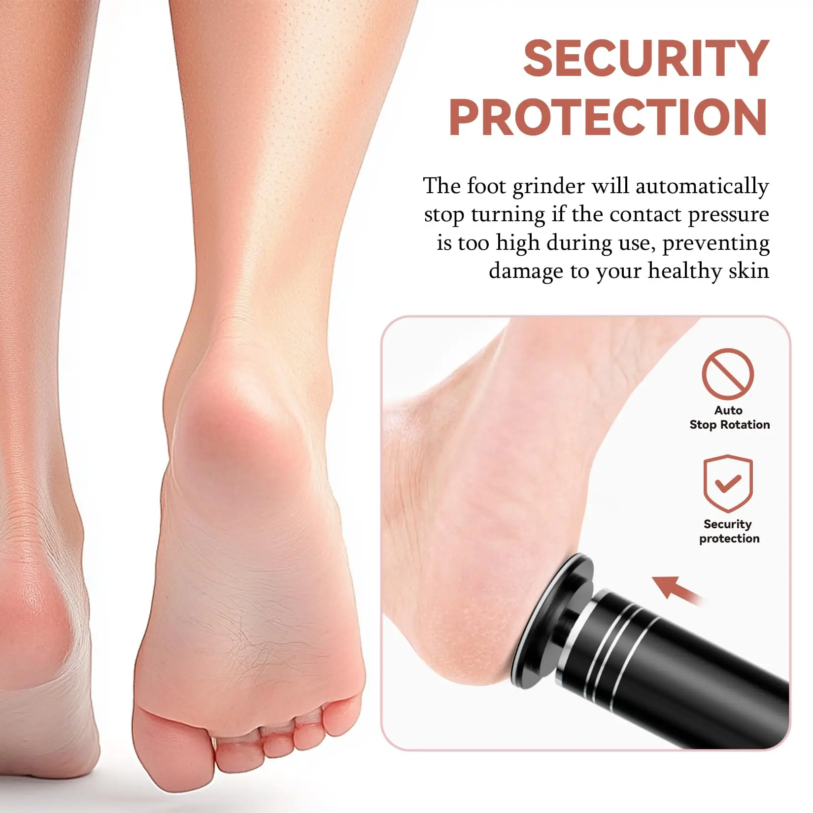 Electric Callus Remover With Speed Controller And 60 Sandpaper Discs_voghion.com