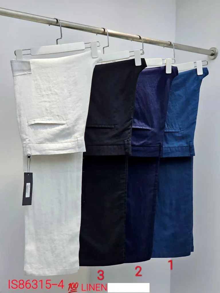 

BILLIONAIRE SIJITONGDA Pants Linen Thin Men 2024 Spring Summer New Fashion Comfort Straight High Quality Long Trousers31-40