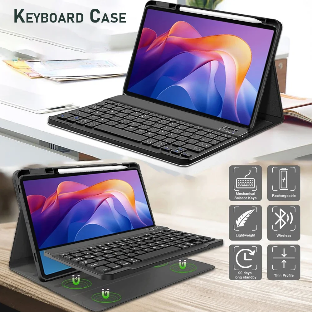 Sleek Wireless Bluetooth Keyboard Cover