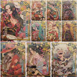 Anime ONE PIECE SP series Monkey D. Luffy Kozuki Momonosuke Nefertari D. Vivi collection card Children's toys Board game card