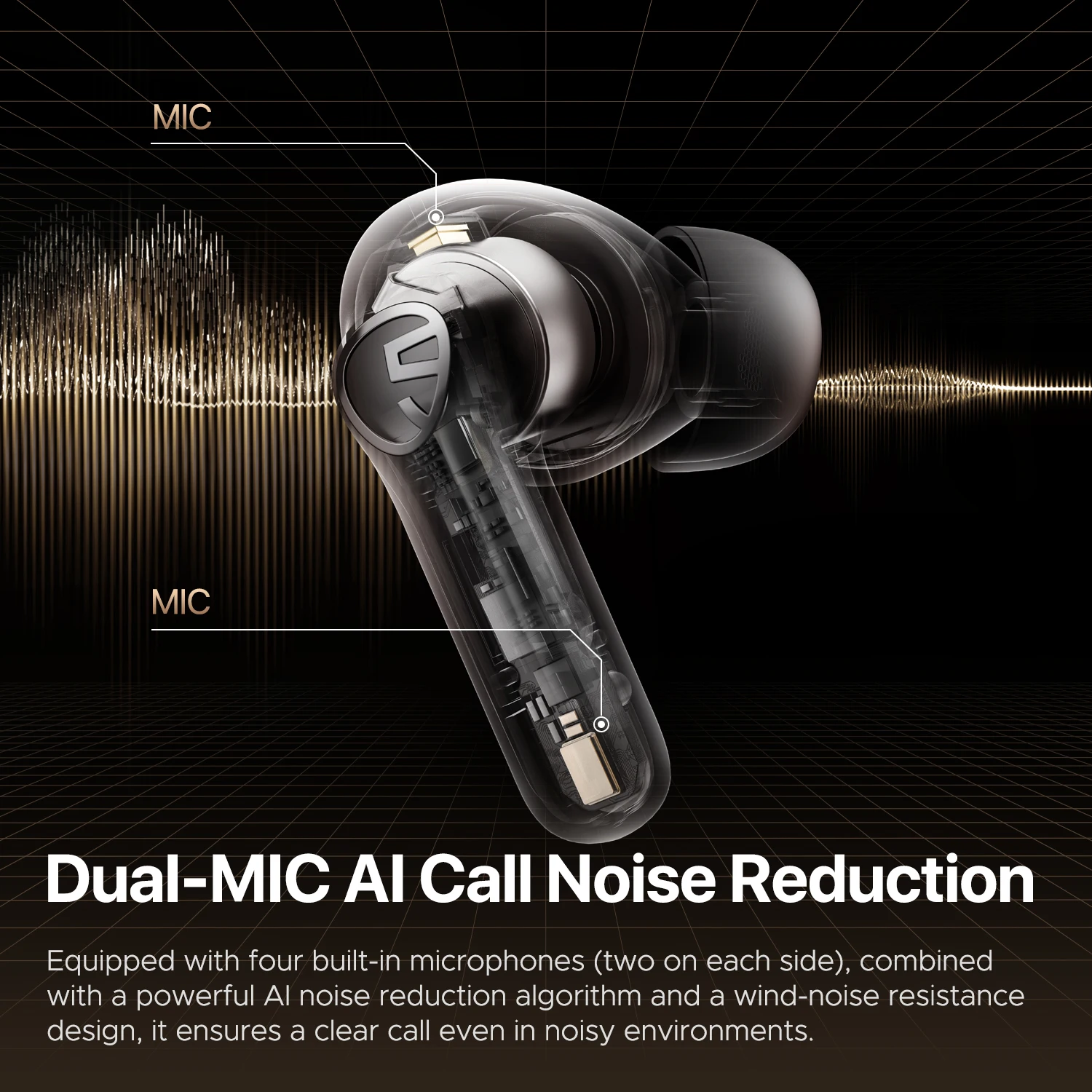 SoundPEATS T3 Pro Wireless Noise Cancelling Earbuds