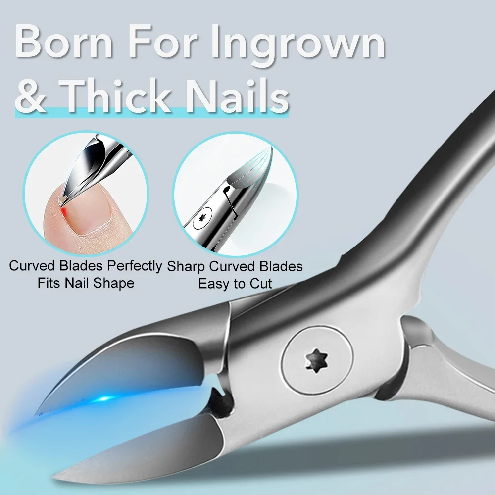 1Pcs Professional Nail Clipper Nippers Toenail Cuticle Cutter Stainless Steel Manicure Tools Nail Care Pedicure Tools